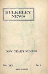 1920 Bulkeley School Yearbook from New london, Connecticut cover image