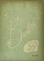 Baldwin High School 1959 yearbook cover photo