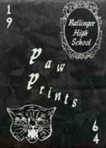 Ballinger High School 1964 yearbook cover photo