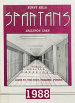 Burnt Hills-Ballston Lake High School 1988 yearbook cover photo