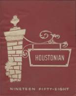 Houston High School 1958 yearbook cover photo