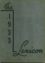 Lexington High School 1953 yearbook cover photo