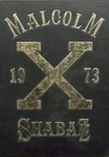 Malcolm X Shabazz High School 1973 yearbook cover photo