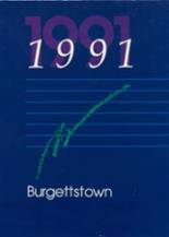 Burgettstown High School 1991 yearbook cover photo