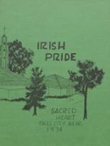 Sacred Heart High School 1974 yearbook cover photo