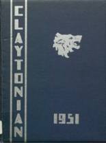 Clay City Community High School 1951 yearbook cover photo