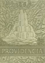 Providence High School 1940 yearbook cover photo