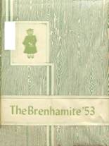 Brenham High School 1953 yearbook cover photo