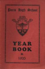 Paris High School 1935 yearbook cover photo