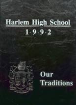 Harlem High School 1992 yearbook cover photo