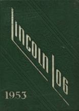 Lincoln High School 1953 yearbook cover photo