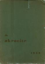 1939 Akron High School Yearbook from Akron, New York cover image