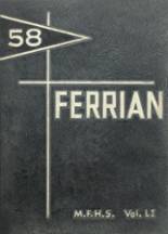 Martins Ferry High School 1958 yearbook cover photo