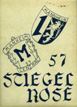 Manheim Central High School 1957 yearbook cover photo