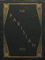Paris High School 1933 yearbook cover photo