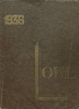 Thomaston High School 1936 yearbook cover photo