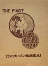 1928 Central High School Yearbook from Newark, New Jersey cover image