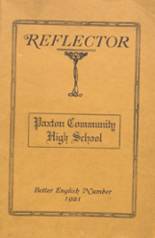 Paxton High School 1921 yearbook cover photo