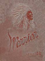 Custer High School 1958 yearbook cover photo