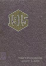 Moline High School 1915 yearbook cover photo