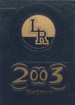 Lake Region High School 2003 yearbook cover photo