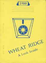 Wheat Ridge High School 1988 yearbook cover photo