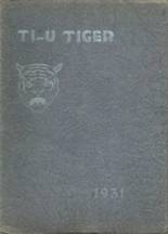 Tigard High School 1931 yearbook cover photo
