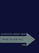 Randolph-Henry High School 1982 yearbook cover photo