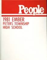 Peters Township High School 1981 yearbook cover photo