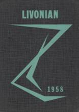 Livonia High School 1958 yearbook cover photo