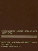 Framingham North High School 1984 yearbook cover photo