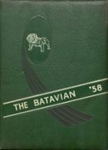 Batavia High School 1958 yearbook cover photo