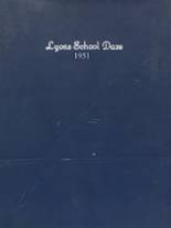 Lyons-Muir High School 1951 yearbook cover photo