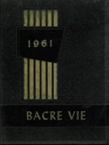 Battle Creek Academy 1961 yearbook cover photo