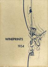 Winecoff High School 1954 yearbook cover photo