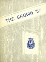 North East High School 1957 yearbook cover photo