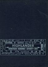 Highland Springs High School 1971 yearbook cover photo