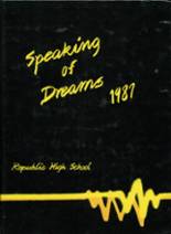 Republic High School 1987 yearbook cover photo