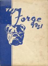Burnham High School 1951 yearbook cover photo
