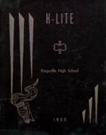 Kingsville High School 1955 yearbook cover photo