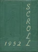 St. Ursula Academy 1952 yearbook cover photo
