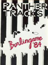 Burlingame High School 1984 yearbook cover photo