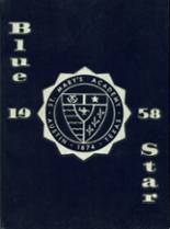 St. Mary's Academy 1958 yearbook cover photo