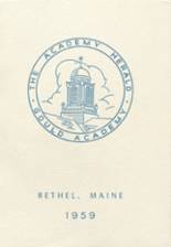 Gould Academy 1959 yearbook cover photo