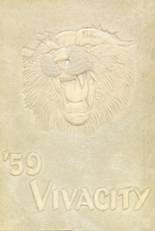 Cushing High School 1959 yearbook cover photo