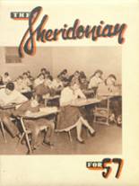 Sheridan Community High School 1957 yearbook cover photo