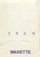 Wanatah High School 1959 yearbook cover photo