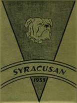 Syracuse High School 1955 yearbook cover photo