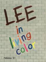 Lee High School 1991 yearbook cover photo