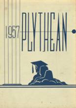 Plymouth High School 1957 yearbook cover photo
